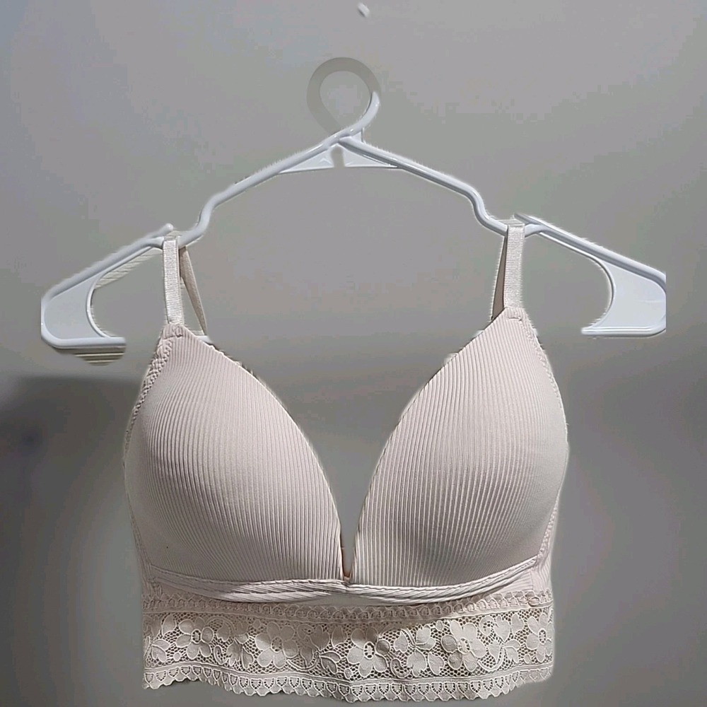 JESSICA SIMPSON 1 LIGHT PEACH‎ WIRE FREE BRA JS10452 34C